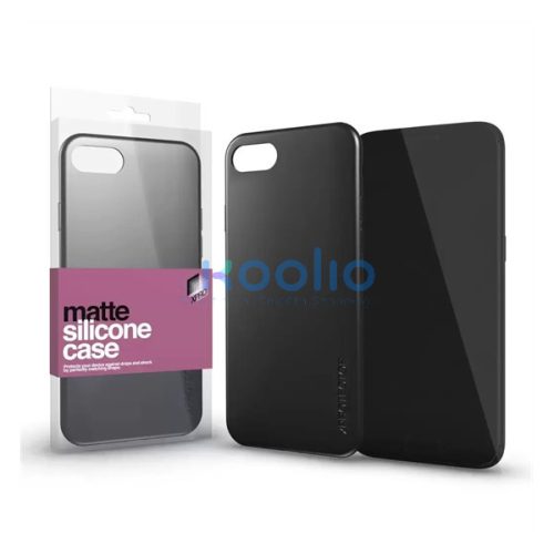 Xprotector Szilikon matte tok ultravékony Apple iPhone 15 Plus, fekete