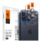 Spigen Glas.tR EZ Fit Optik Pro Apple iPhone 14 Pro / 14 Pro Max / 15 Pro / 15 Pro Max / 16 Pro / 16 Pro Max / 17 Pro / 17 Pro Max, Tempered kameralencse-védő fólia, kék titánium (2db)