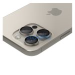 Spigen Glas.tR EZ Fit Optik Pro Apple iPhone 14 Pro / 14 Pro Max / 15 Pro / 15 Pro Max / 16 Pro / 16 Pro Max / 17 Pro / 17 Pro Max, Tempered kameralencse-védő fólia, natúr titánium (2db)