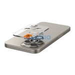 Spigen Glas.tR EZ Fit Optik Pro Apple iPhone 14 Pro / 14 Pro Max / 15 Pro / 15 Pro Max / 16 Pro / 16 Pro Max / 17 Pro / 17 Pro Max, Tempered kameralencse-védő fólia, natúr titánium (2db)