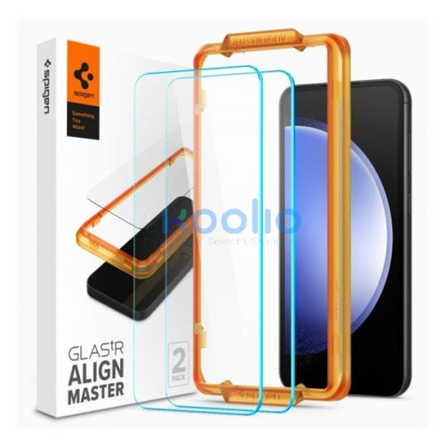 Spigen AlignMaster Glas.tR Samsung Galaxy S23 FE Tempered kijelzővédő fólia (2db)