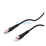 Nillkin Flowspeed USB-C / Lightning  szilikon kábel, 27W, 1,2m, kék