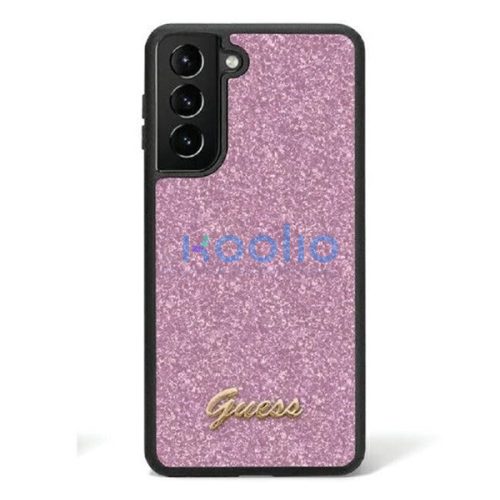 Guess Glitter Script 4G Samsung Galaxy S24 hátlap tok, lila