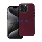 Woven iPhone 15 Plus MagSafe szövet tok, bordó