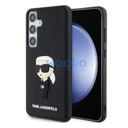   Karl Lagerfeld 3D Rubber Ikonik Samsung Galaxy S24 tok, fekete