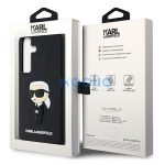 Karl Lagerfeld 3D Rubber Ikonik Samsung Galaxy S24 tok, fekete