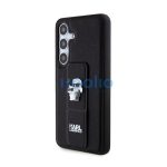 Karl Lagerfeld Gripstand Saffiano Karl&Choupette Pins Samsung Galaxy S24 tok, fekete
