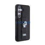 Karl Lagerfeld Gripstand Saffiano Karl&Choupette Pins Samsung Galaxy S24 tok, fekete