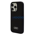 Audi Apple iPhone 15 Pro Max szilikon tok, fekete