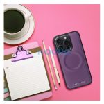 Roar Morning Magsafe Apple iPhone  15 Pro Max eco bőr tok, lila