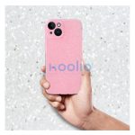 Clear 2mm Apple iPhone 15 Pro max csillámos tok, rózsaszín