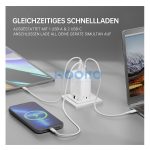 4smarts GaN Flex töltő adapter 2xUSB-C + 1 USB-A, 65W, fehér