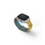 Uniq Revix Evo mágneses Apple Watch szíj, 49/45/44/42MM, zöld/ sárga