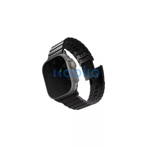 Uniq Strova Magsafe Apple Watch állítható szíj, 49/45/44/42MM, fekete