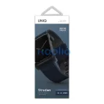 Uniq Straden vízálló bőr Apple Watch szíj, 49/45/44/42MM, kék
