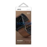 Uniq Straden vízálló bőr Apple Watch szíj, 49/45/44/42MM, barna