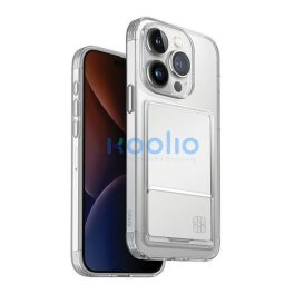   Uniq Air Fender Apple iPhone 15 Pro Max kártyatartós tok, átlátszó