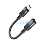 Hoco U107 USB-C - Lightning átalakító 10cm, fekete