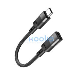 Hoco U107 USB-C - Lightning átalakító 10cm, fekete