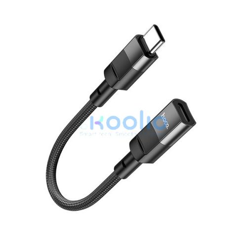 Hoco U107 USB-C - Lightning átalakító 10cm, fekete