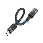 Hoco U107 USB-C - Lightning átalakító 10cm, fekete