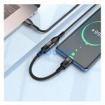 Hoco U107 USB-C - Lightning átalakító 10cm, fekete