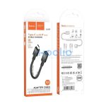 Hoco U107 USB-C - Lightning átalakító 10cm, fekete