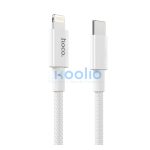 Hoco X56 USB-C / Lightning töltő- és adatkábel, 20W, 1m, fehér