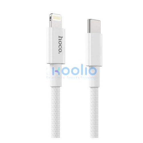 Hoco X56 USB-C / Lightning töltő- és adatkábel, 20W, 1m, fehér