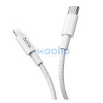 Hoco X56 USB-C / Lightning töltő- és adatkábel, 20W, 1m, fehér