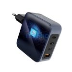 Forcell hálózati gyorstöltő 3xUSB-C + USB-A, PD + QC 4.0, 4A, 100W, kék