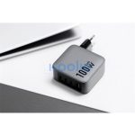 Forcell hálózati gyorstöltő 3xUSB-C + USB-A, PD + QC 4.0, 4A, 100W, kék