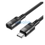 Hoco U107 USB-C hosszabbító kábel 1,2m, fekete