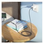 Hoco U107 USB-C hosszabbító kábel 1,2m, fekete