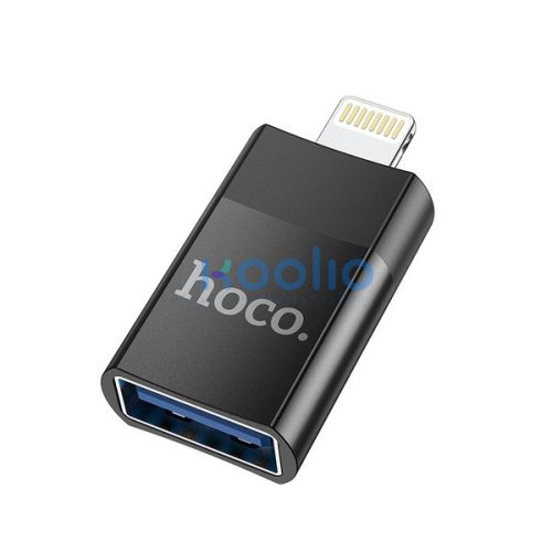 Hoco UA17 OTG adapter USB-A-Lightning, fekete