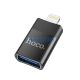Hoco UA17 OTG adapter USB-A-Lightning, fekete