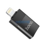 Hoco UA17 OTG adapter USB-A-Lightning, fekete
