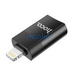 Hoco UA17 OTG adapter USB-A-Lightning, fekete