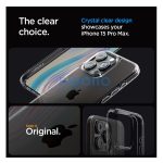 Spigen Ultra Hybrid Apple iPhone 15 Pro Max tok, Space Crystal, átlátszó-szürke, fekete-átlátszó