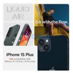 Spigen Liquid Air Apple iPhone 15 Plus tok, zöld