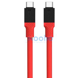   Tactical Fat Man USB-C / USB-C töltő- és adatkábel, 1m, piros