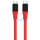 Tactical Fat Man USB-C / USB-C töltő- és adatkábel, 1m, piros