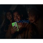 Apple iPhone 15 foszforeszkáló / sötétben világító szilikon tok, zöld