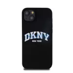 DKNY Liquid Silicone Arch Logo MagSafe iPhone 15 Plus hátlap tok, fekete