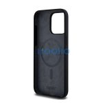 DKNY Liquid Silicone Arch Logo MagSafe iPhone 15 Pro Max hátlap tok, fekete