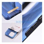 Forcell F-Protect Mirage Apple iPhone 15 Magsafe kompatibilis hátlap tok, madártoll minta, kék