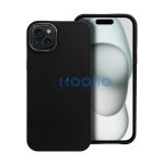 Frame iPhone 15 Plus közepesen ütésálló tok kameravédő kerettel, fekete