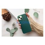 Frame iPhone 15 Plus közepesen ütésálló tok kameravédő kerettel, zöld