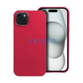   Frame iPhone 15 Plus közepesen ütésálló tok kameravédő kerettel, magenta
