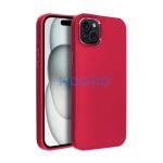 Frame iPhone 15 Plus közepesen ütésálló tok kameravédő kerettel, magenta